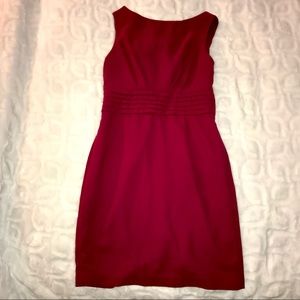Red shift dress